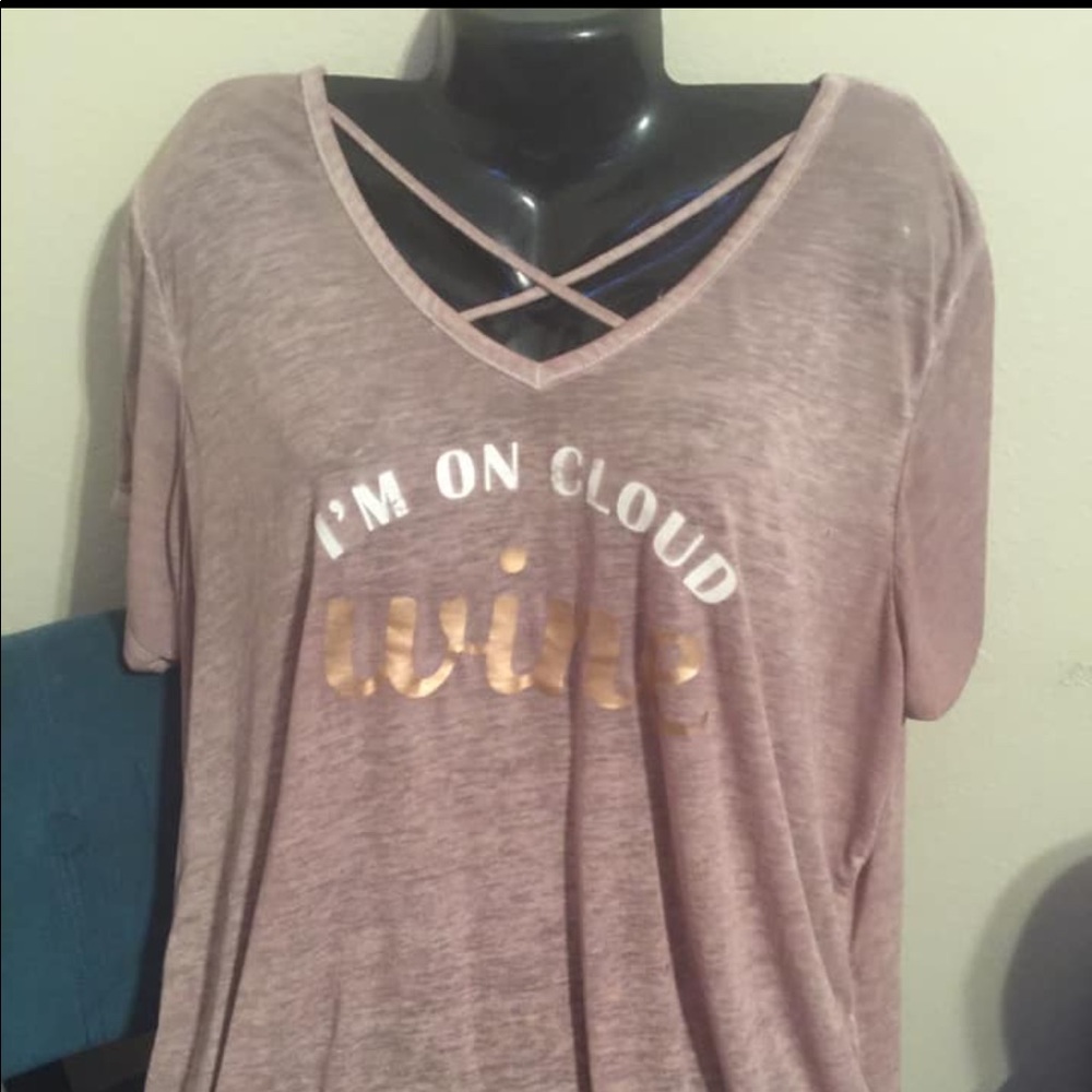 *REDUCED* Maurices “On Cloud Wine” T shirt  size 2